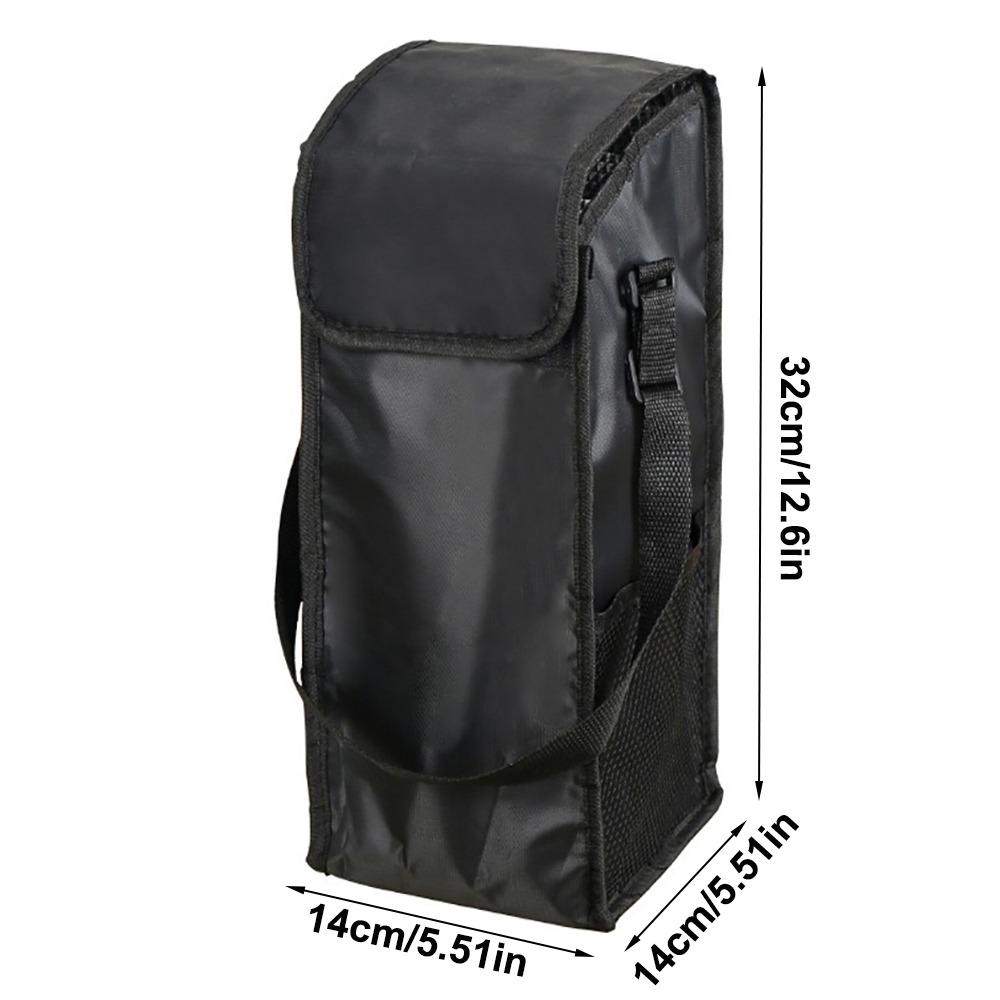 New Large Capacity Vacuum Thermal Bag Black Aluminum Film Insulated Lunch Bag Thickened Insulated Bag