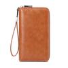 New anti-theft brush women's wallet large capacity clutch bag retro multi-card long wallet