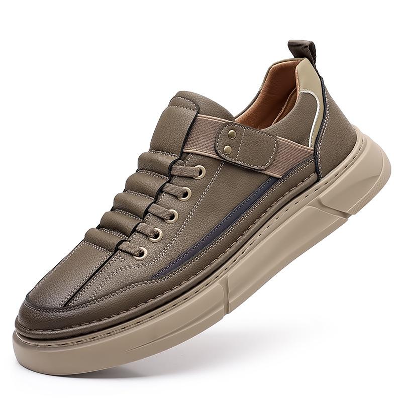 Board Shoes Men's Autumn New Retro Fashion Leather Shoes Light Foot Casual Shoes Men's Shoes 2025