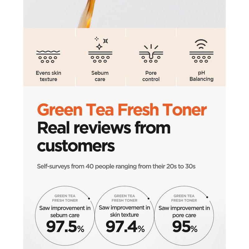 ISNTREE Świeży tonik z zielonej herbaty