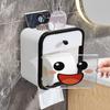 Toilet Paper Holder Plastic Waterproof Tissue Paper Dispenser with Drawer And Shelf Wall-Mounted Tissue Box for Home Bathroom