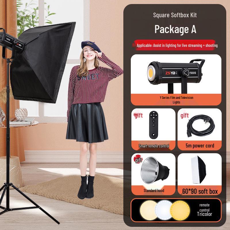 Yingbang Y500 Dual-Color Fill Light for Live Broadcast & Portrait Photography