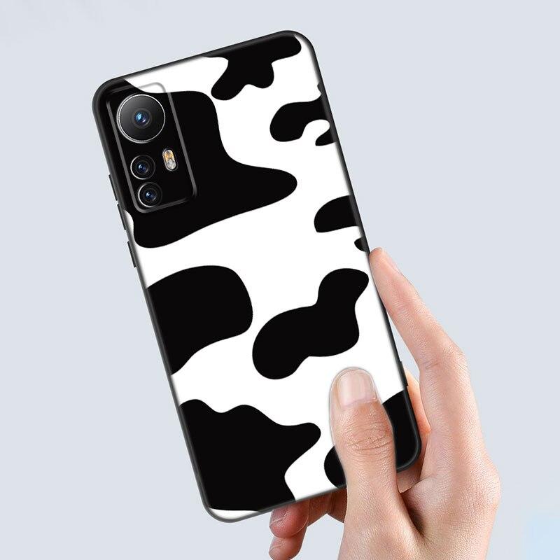Black And White Dalmatian Cow Zebra Texture Case For Xiaomi Mi 10T 11i 11T Note 10 11 Lite NE POCO F3 M3 X3 GT NFC M4 X4 Pro 5G