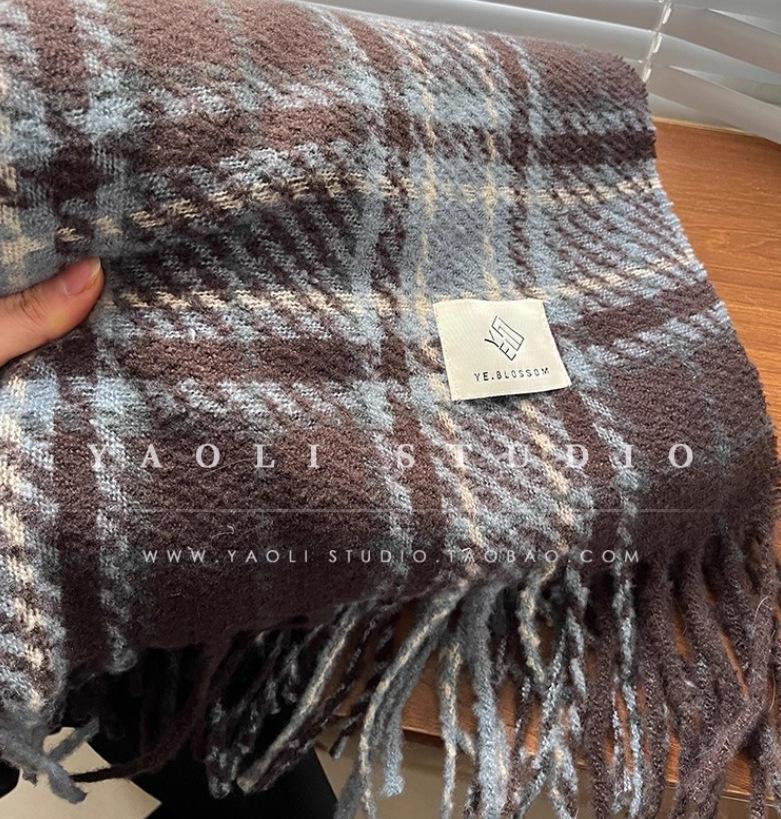 Women's European and American Style Long Fringe Mohair Scarf - Warm Autumn/Winter Shawl & Neck Warmer