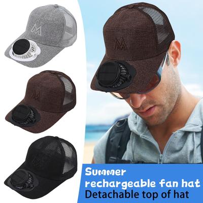 Solar Charging Fan Hat Sunshade Sun Breathable Cap Outdoor Leisure Construction Work
