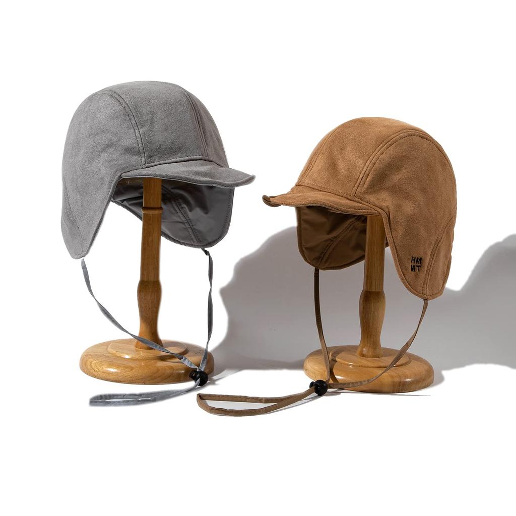Clape Flight Cap for Men and Winter Flight Comfortable Pilot Cap with Ear Short Solid Cold Weather Perfect for Outdoor Activities like and