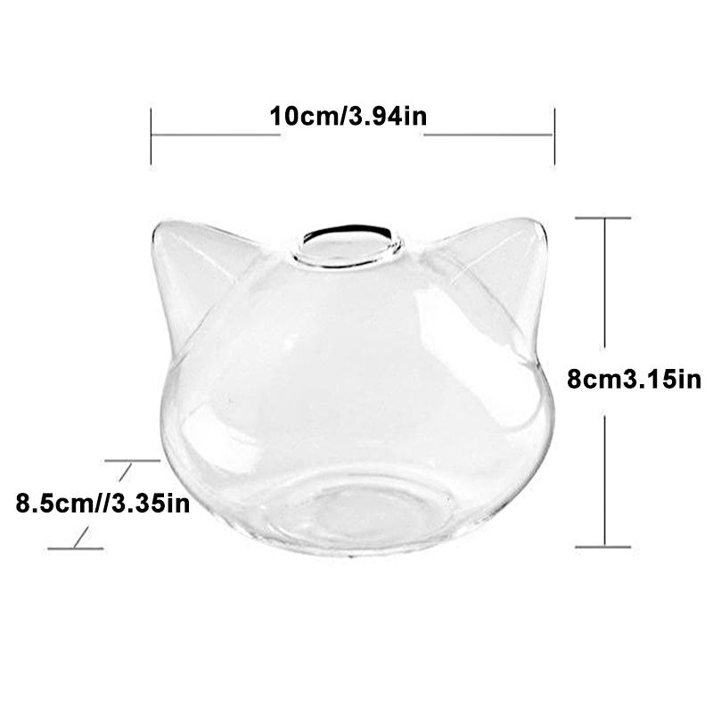 1 Pezzo Vaso da Inserimento Vaso Animale Arredamento Estetico per la Casa Fioriera Idroponica Vaso a Forma di Gatto