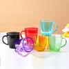Shangqi Pink Vertical Stripe Stemmed Glass Set
