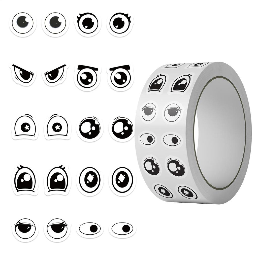 Eye Roll Stickers Small Eye Decorative Envelope Creative Graffiti Stickers DIY Luggage Speaker Skateboard Small Pattern Stickers