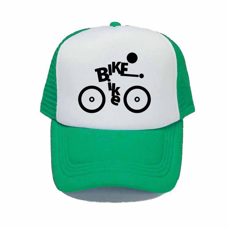 Cool Sport Cycling Trucker Hats Green Commuting Mesh Snapback Caps Unisex Bike Fanciers Shop Publicty Summer Baeball Cap YY337