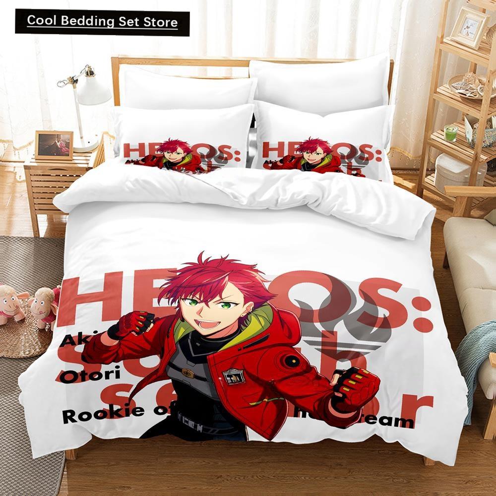 3D Cartoons Game Helios Rising Heroes Bedding Set Single Twin Full Queen King Size Bed Set Adult Kid Bedroom Duvet Cover Sets