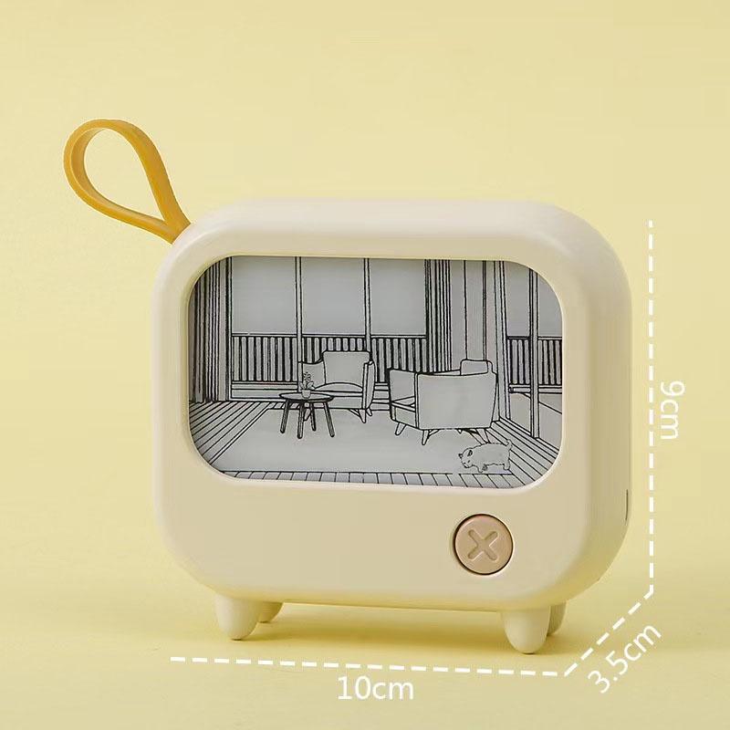 Led Light Painting USB Plug Dimming Night Lamp Gift Cartoon Night Light Night Art Frames USB Plug Decorative Lights Gifts 2 Color Change