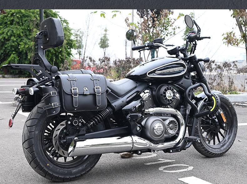 Haojue TR300 PLUS Urban Motorcycle Bumper with Folding Backrest & Side Bag Luggage Rack
