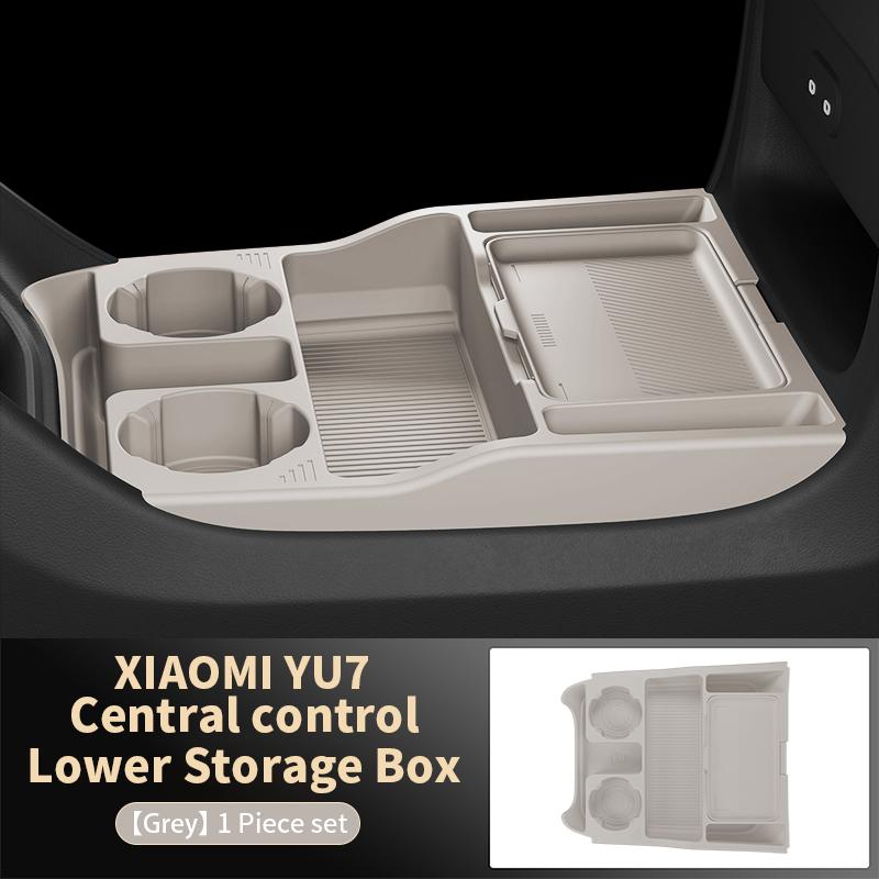 For Xiaomi SU7 YU7 2024 2025 2026 Storage Box Center Armrest Hidden Box Cup Holder Organizer Interior Accessories