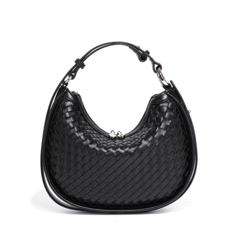 High-end One-shoulder Underarm Bag 2025 New Crescent Niche All-matching Double-pull Cross-slung Dumpling Hand-carried Women s