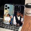 Rapper 2Pac Singer Tupac Transparent Back Phone Case For iPhone 17 16 15 13 12 11 14 Pro Max Mini Plus Silicone Bumper