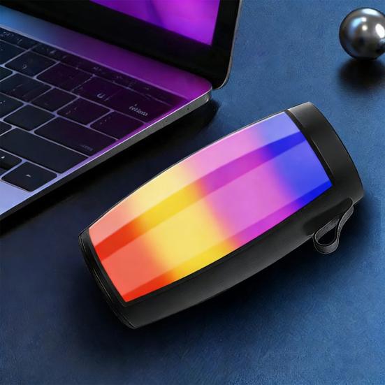 Mini Wireless Bluetooth-compatible Speaker with Colorful LED Light Support USB Disk TF Card Waterproof Portable Loudspeaker Box
