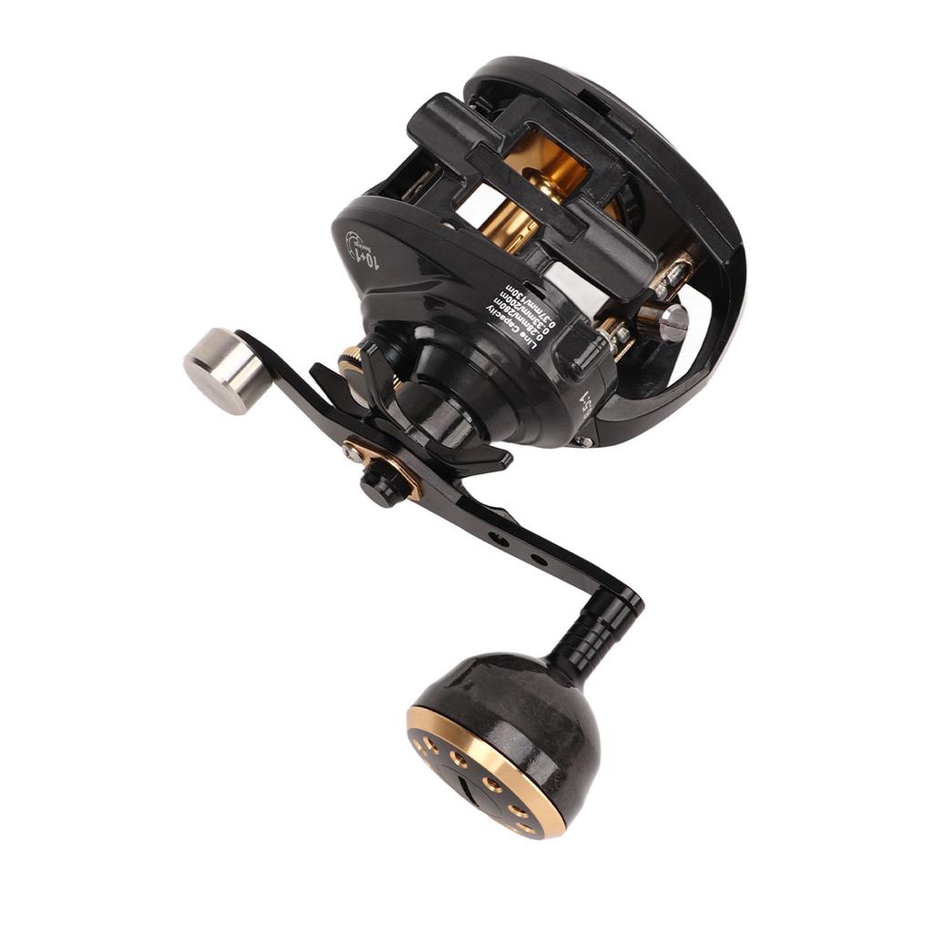 Fishing Baitcasting Reel Low Noise Carbon Fiber Reel Metal Body Baitcaster Reel for Fishing Left Hand