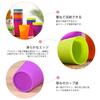 Frcolor Plastic Cups, Colored Cups, Pack of 15, Beverage Cups, Portable, Stylish, for Parties, Tasting, Mixed Colors (101-200ml)