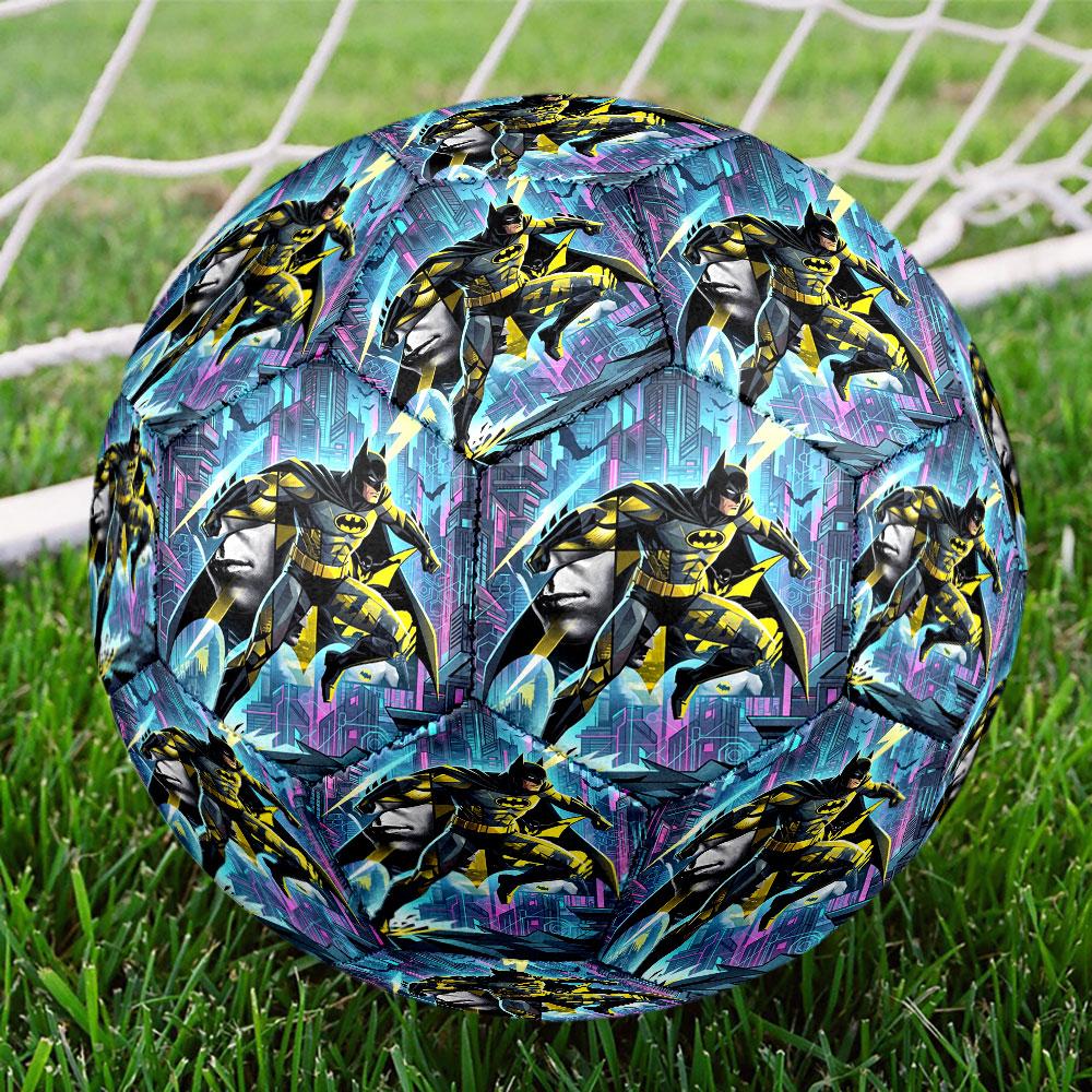 Batman Print Size 5 Soccer Ball, Standard Match Football for Sports Game and Team Practice, Ideal Gift for Soccer Fans