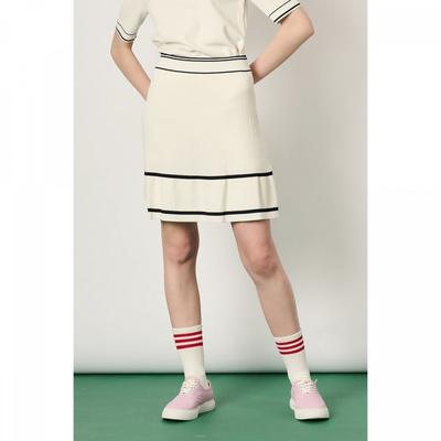 Sporty Color Knit Skirt B3m4k713