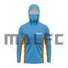 Camicia da pesca con cappuccio da uomo a maniche lunghe protezione UV Abbigliamento da pesca