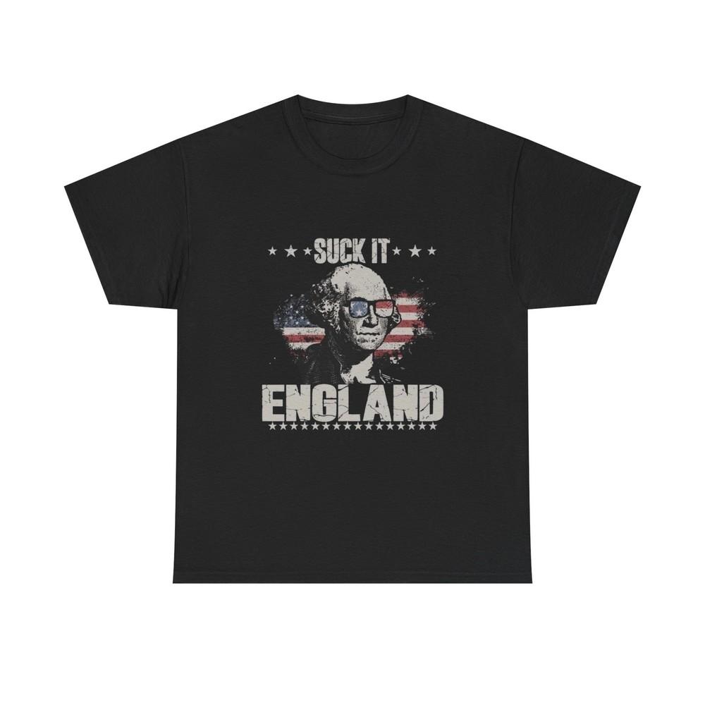 Suck It England Funny USA Graphic T Shirt Unisex Heavy Cotton Tee NEW Unisex T-Shirt L