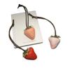 Strawberry Resin Pendant: Cute 3D Fruit Keychain & Bag Ornament.
