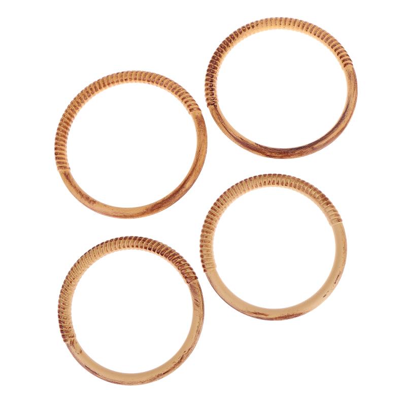 2Pcs Round D-Shaped Resin Purse Handles Non Slip DIY Replacement Bag Straps for Clutch Tote Handbag Repair