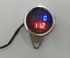 New Chrome Universal Motorcycle LED Digital PRM Tachometer Voltmeter Gauge Combo