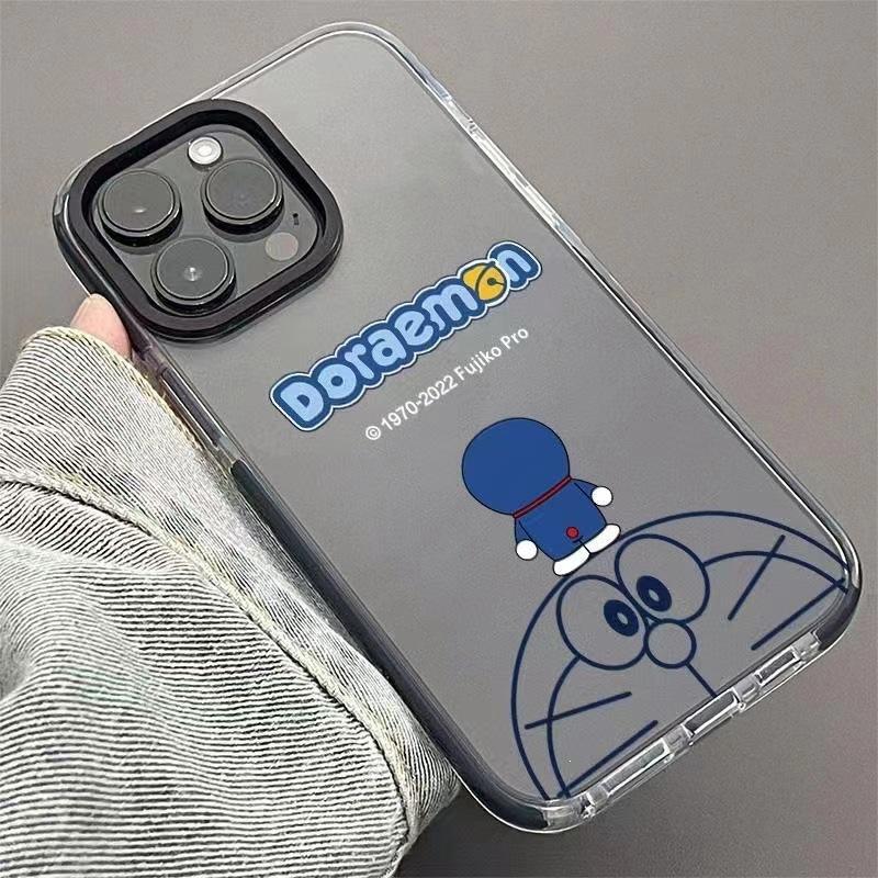 Cartoon Doraemon is suitable for 15pro iPhone case iPhone14plus simple 13promax soft x