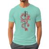 2026 Fashion Trend Unisexs Tshirts Personalized Geometric Dragon Print T Shirts Casual Style Katana And Dragon Print Streetwear