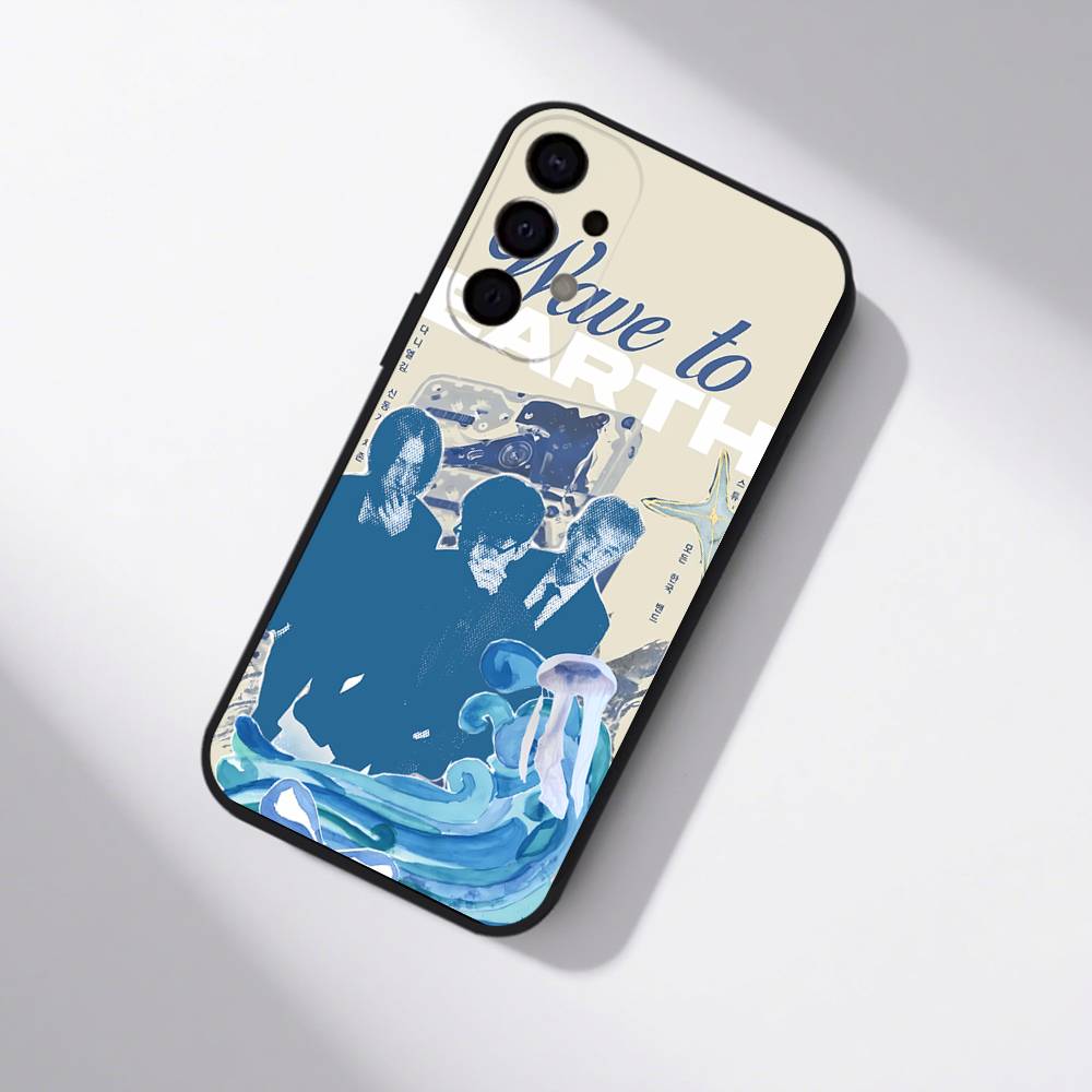 W-Wave To Earth Summer Flows  For Samsung S25,S24,S21,S22,S23,S30,Ultra,S20,Plus,Fe,Lite,5G Black Cover Phone Case
