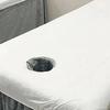 10Pcs/Pack Non-woven Fabric Disposable Bed Cover 100x215cm Open Hole Bed Sheets Soft Breathable Elastic Bedspread