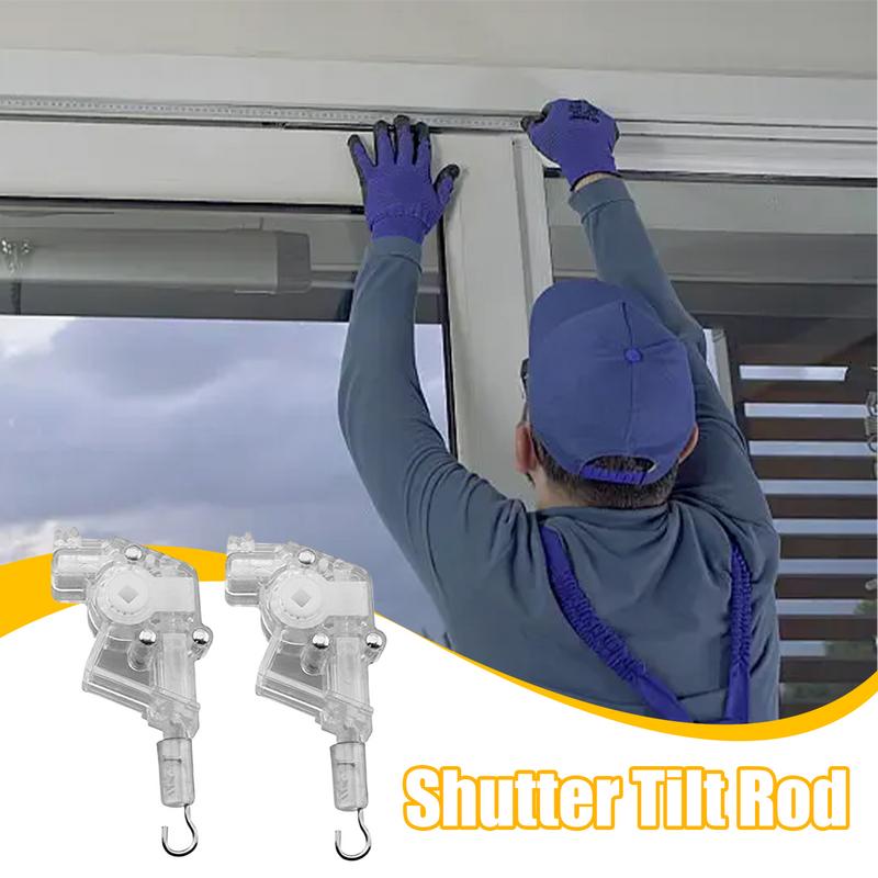 Wand Tilter 2 Pieces Hexagon-Shaped Blinds Control Wand Tilter Hook Connection Tool Maintenance Hardware For Apartment Cafe