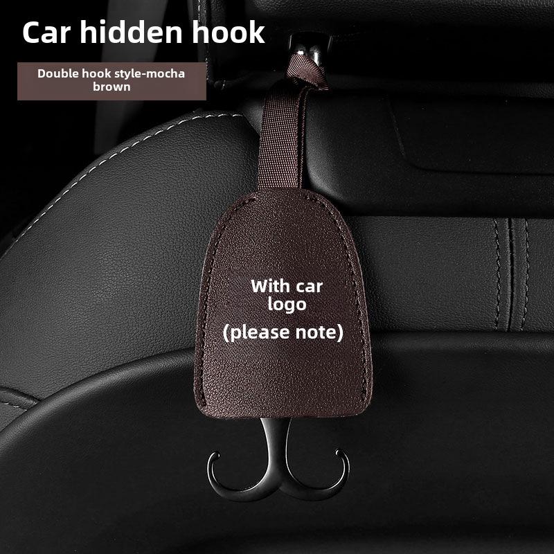 Dual-Purpose Hidden Car Seat Headrest Hook