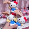 10CM Kuromi Hangyodon My Melody Umbrella Plush Toy Keychain cartoon umbrella holding cinnamoroll pochacco kt plushie bag charm