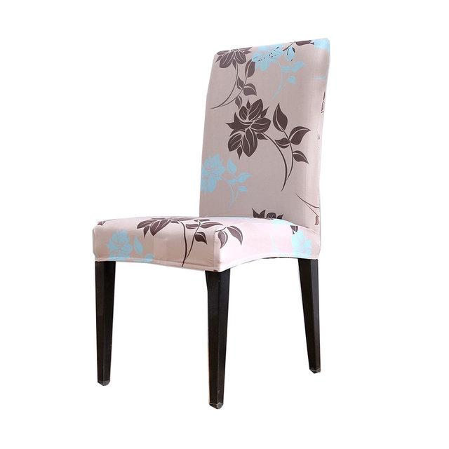 Spandex Chair Cover Stretch Home Dining Elastic Floral Print Chair Covers Multifunctional Spandex Elastic Cloth Universal Size