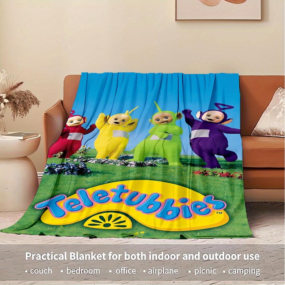 1pc Teletubbies,Children's show,FriendshipPrint Blanket Suitable for All Seasons, Perfect for Home, Travel, or Camping