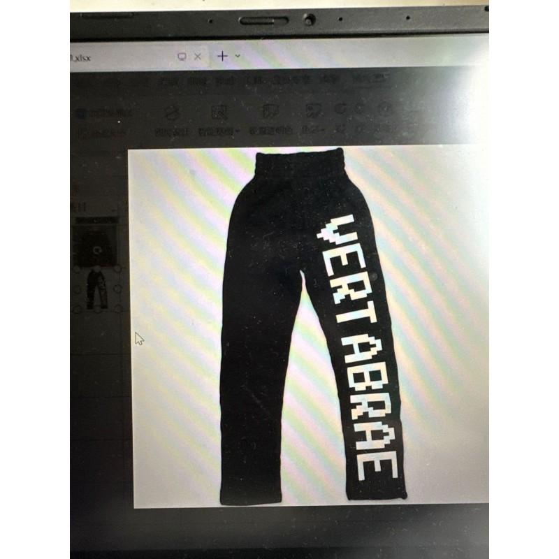 Unisex bluza z kapturem i spodnie dresowe Zestaw Streetwear Codzienny Luźny krój Strój