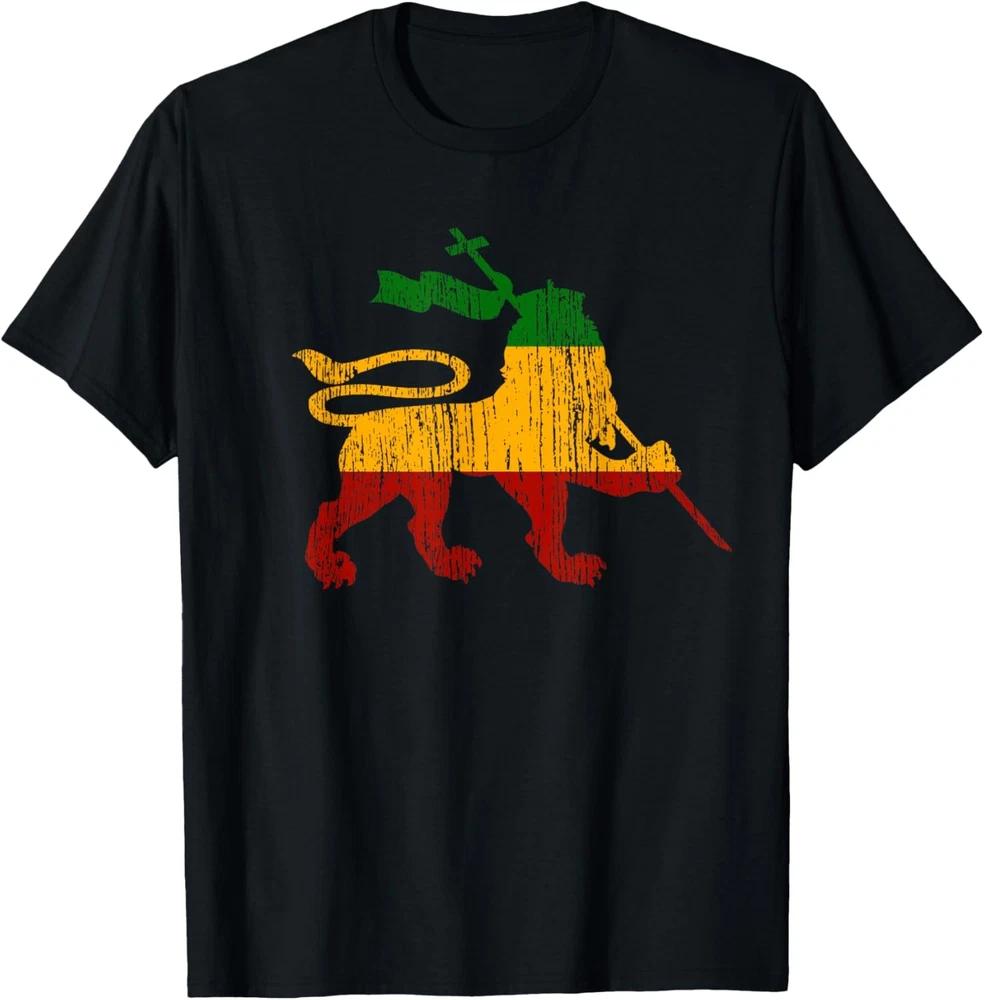 Löwe von Juda T-Shirt Rastafari Rasta Reggae Jamaika Geschenk T-Shirt