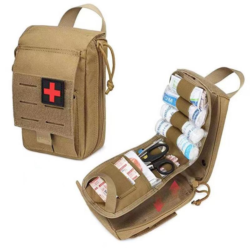 Medical First Aid Lifesaving Pouch, Hunting Emergency Tools Pack, Outdoor Bag Rescue Tools Organizer Pack