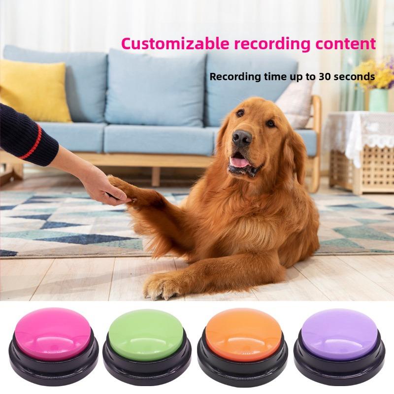 Pet Communication Button, Dog Training Recording Button, Sound Generator for Dog Toys, Cat Electronic Keypads