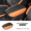 For Ford Ranger  2024 Leather Armrest Box Protective Cover Modification Organizer Arm Rest Lid Interior Trim Accessories