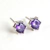S925 Sterling Silver Six-Prong Diamond Stud Earrings for Women - Simple, Small, Hypoallergenic, Ideal for Students & Piercings, Sleep-Friendly