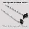 Telescopic Antenna for FM Radio Wireless Alarm Receiver with 4 Section Extension Mechanism and 360 Degree Adjustable Swivel Base