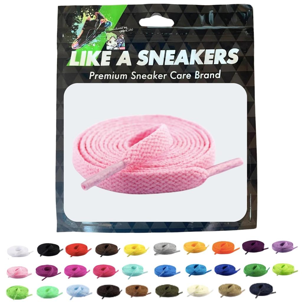 LIKE SNEAKERS 2025 Latest Uminchu Supervised Shoelaces 29 Color Options AvailableNon-Coming UndoneNo Fraying 100cm 120cm 140cm 160cm 8mm Width Flat