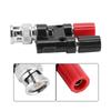 Bnc Male Plug To Two  4Mm Banana Binding Coaxial Adapter Connector Bnc