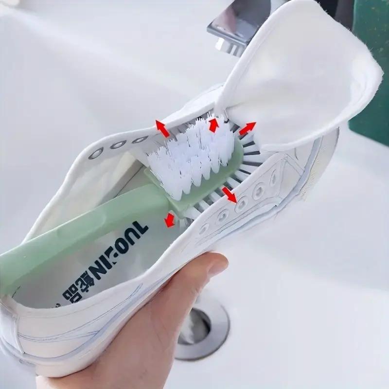 5-in-1 Durable Shoe Brush: Plastic Material for Efficient Cleaning