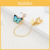 Butterfly Alloy Elegant Stud Earrings With Colorful Designs Geometric